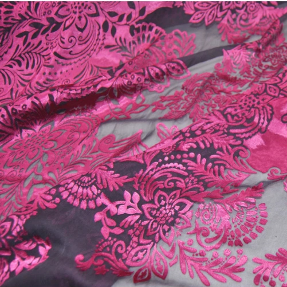 Fashion Large Pink Flower Desi - Robe Silk Women recensie en prijs