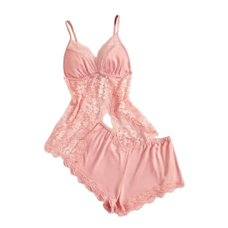 OYOANGLE Women's 2 Pcs Pajama  - Cami Top Lace recensie en prijs