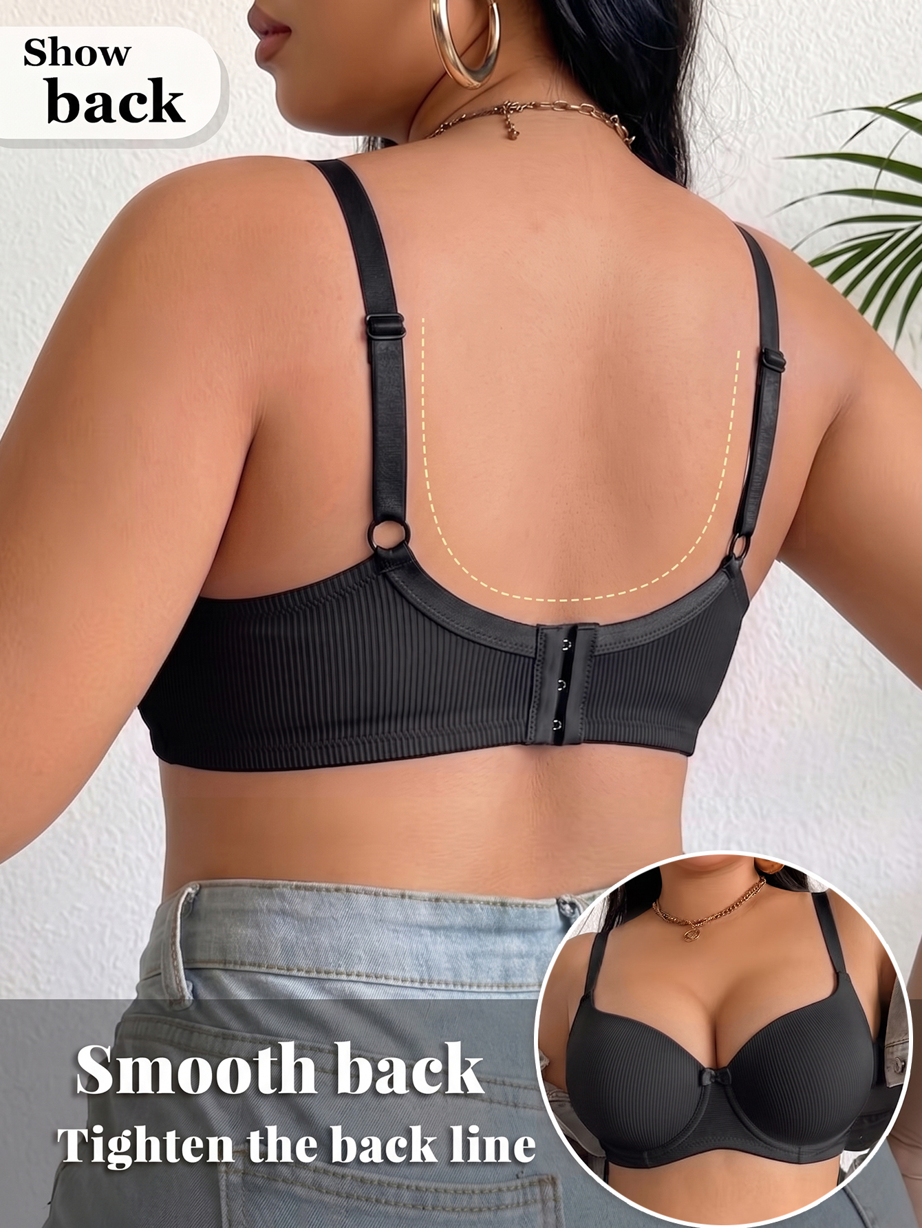 Plus Size Women Bra Thin Cup U - Push Up Bra Padded recensie en prijs