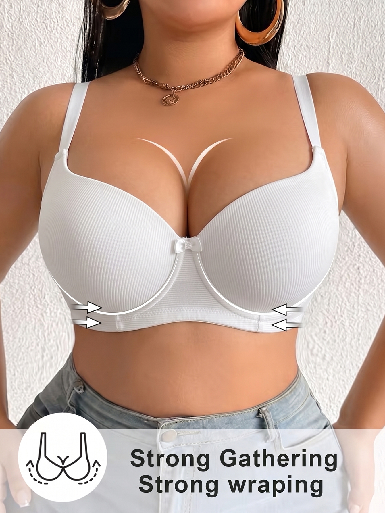 Plus Size Women Bra Thin Cup U - Push Up Bra Padded recensie en prijs