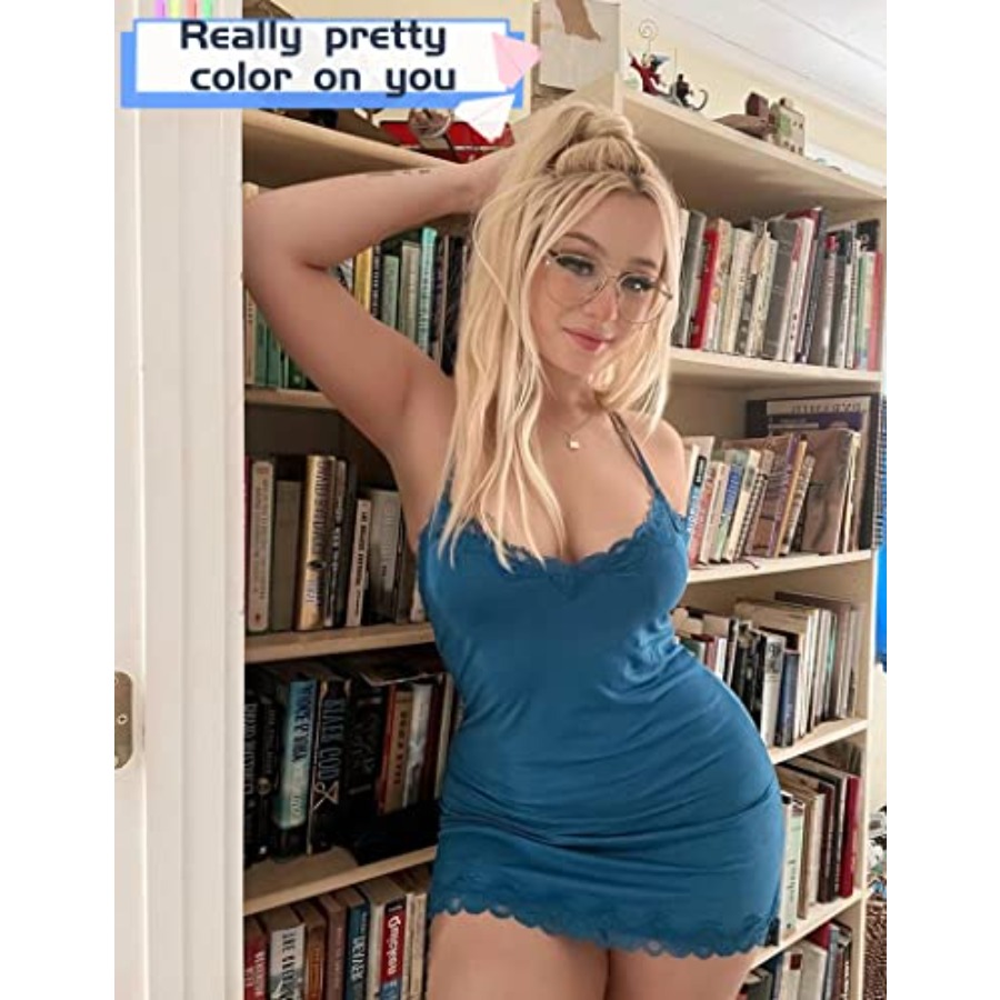 Womens Nightgown Sexy Lace Sle - Babydoll Chemise Night recensie en prijs