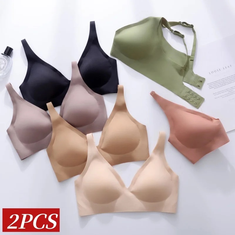 2Pcs/Set Seamless Bras For Wom - Bralette Wireless Soft recensie en prijs