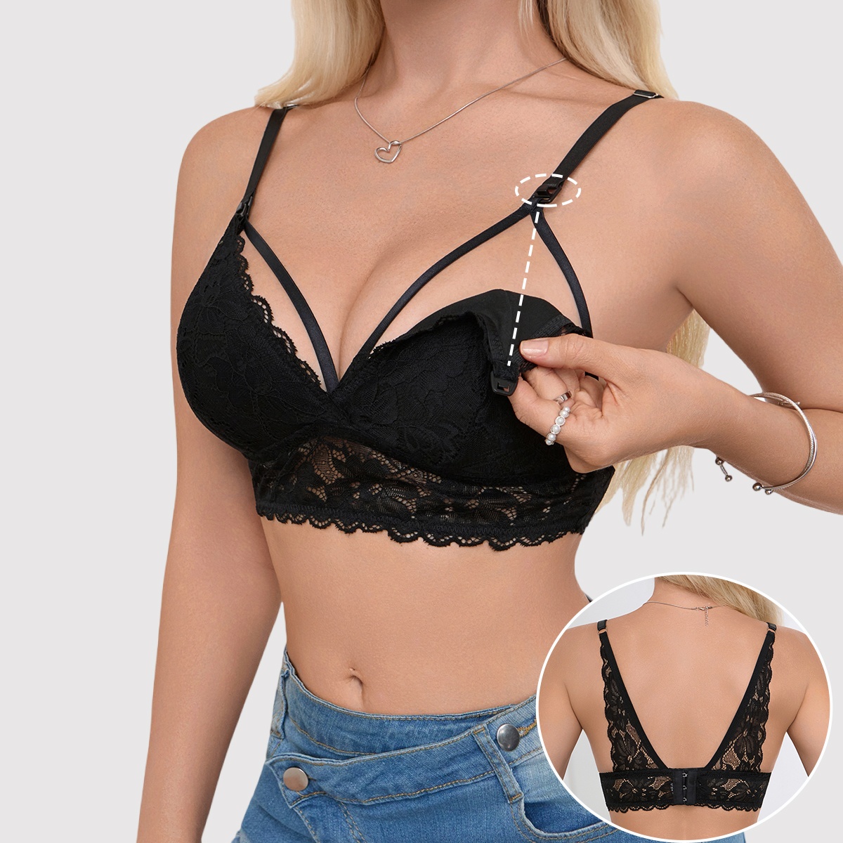 Sexy Hollow Out Lace Nursing B - Nursing Bra Sleep recensie en prijs
