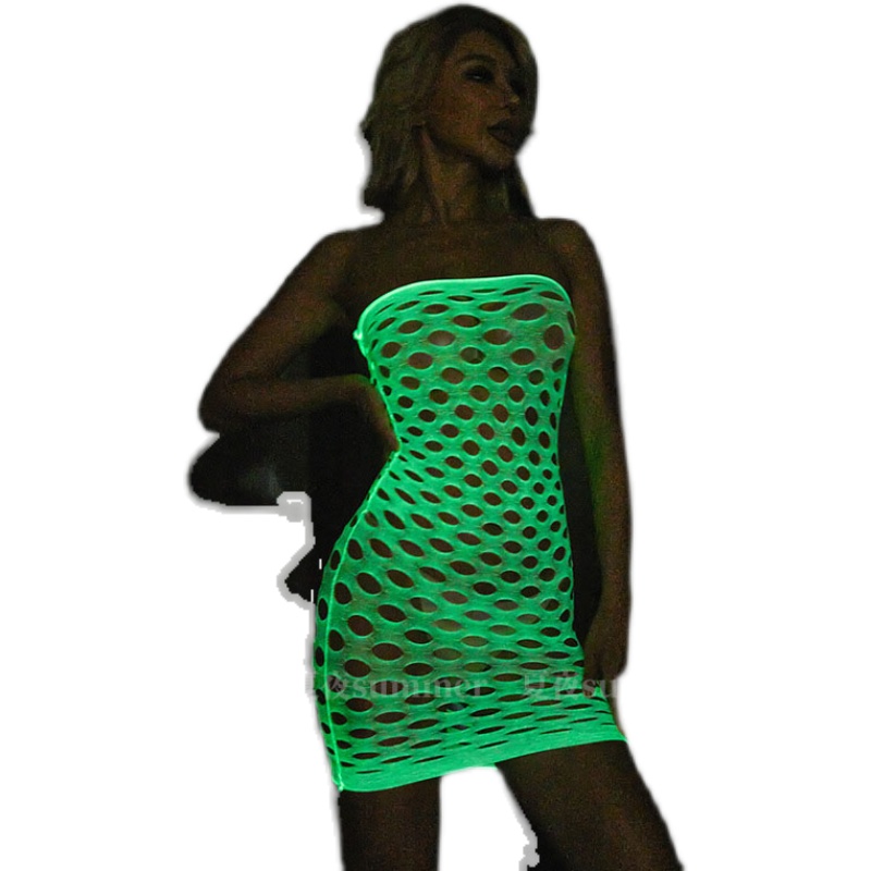 Luminous Glow in The Dark Fish - Bodystocking Fishnet recensie en prijs