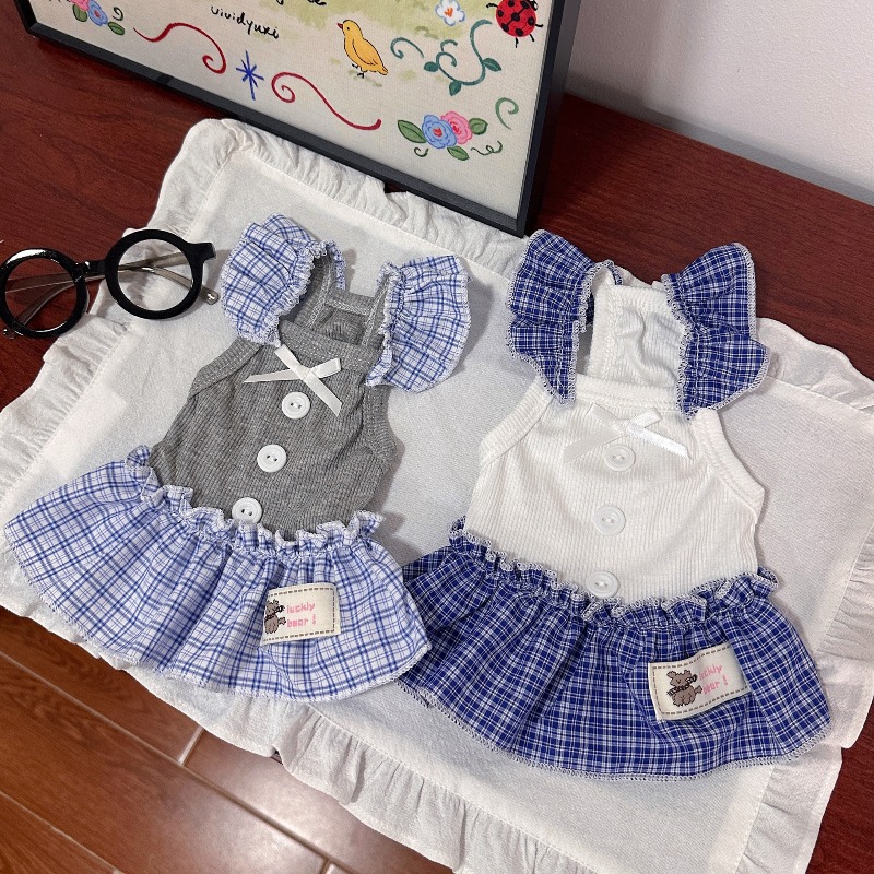 Pet Dress Summer Vest Checkere - Lace Teddy Lingerie recensie en prijs