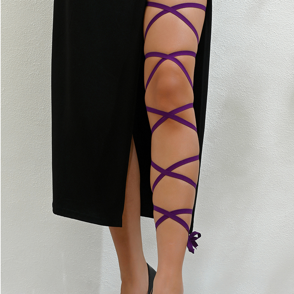 Punk Arm Wrap Elastic Crossed  - Garter Belt Set recensie en prijs