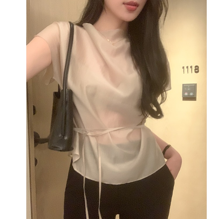 Summer Short Sleeve Shirt Wome - Corset Waist Cinch recensie en prijs