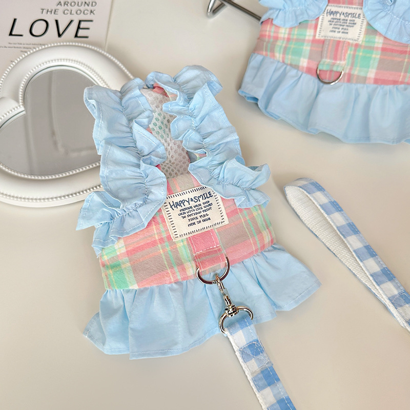 Pet Plaid Leash Vest Style Sma - Lace Teddy Lingerie recensie en prijs