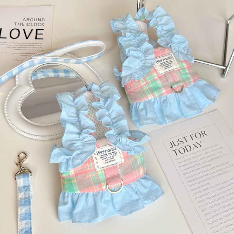 Pet Plaid Leash Vest Style Sma - Lace Teddy Lingerie recensie en prijs