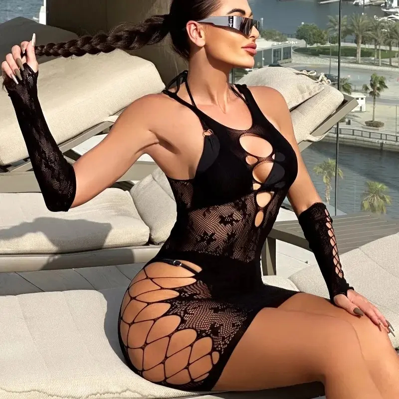 Simplejewel Women Fishnet Beac - Bodystocking Fishnet recensie en prijs
