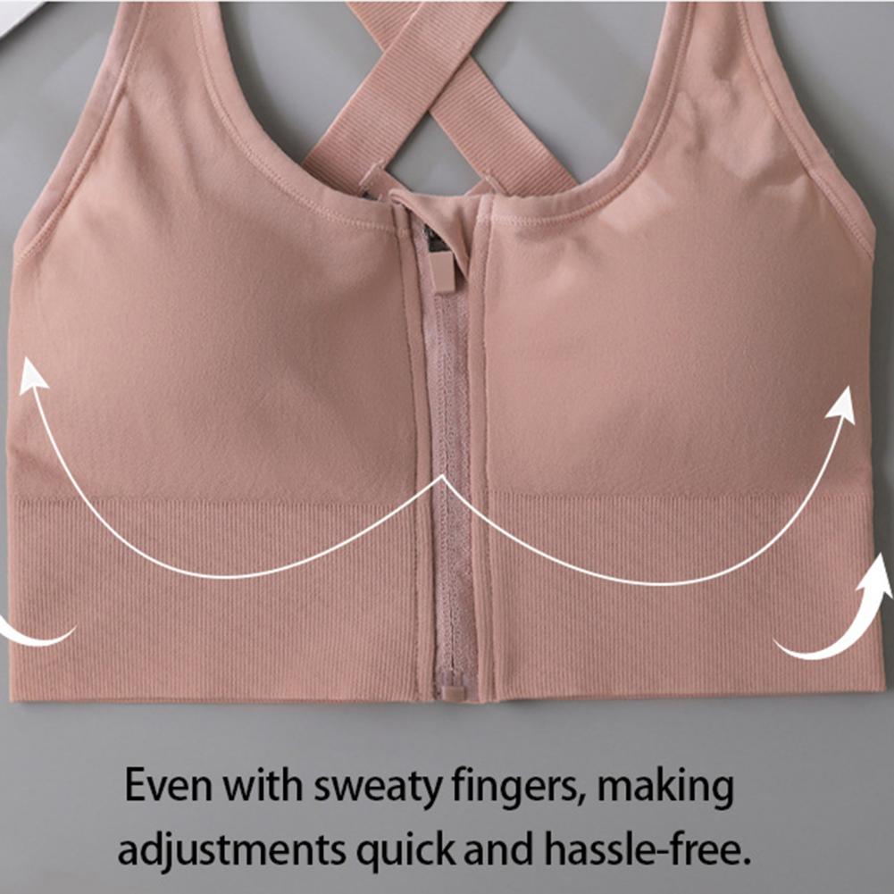Zip Front Wireless Sports Bra  - Sports Bra High Impact recensie en prijs