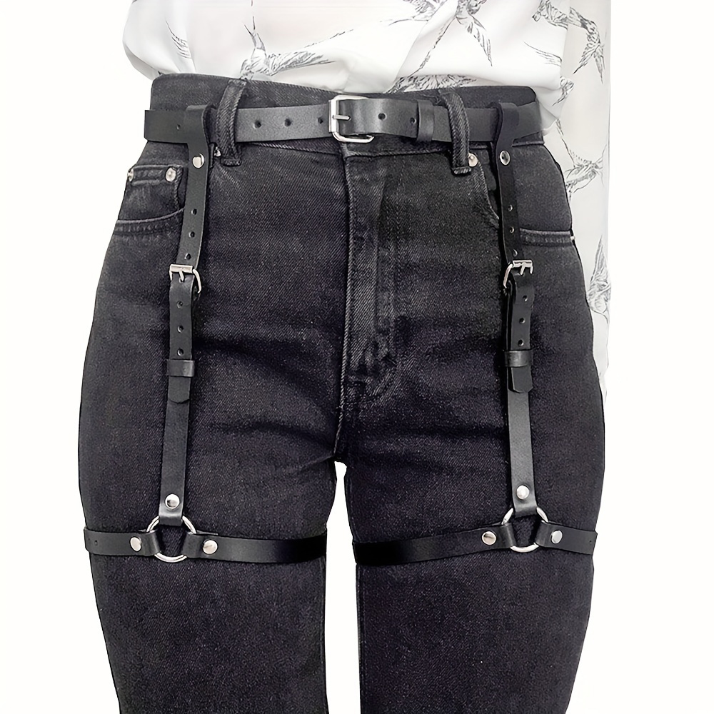 Oth Punk PU Leather Full Waist - Garter Belt Set recensie en prijs