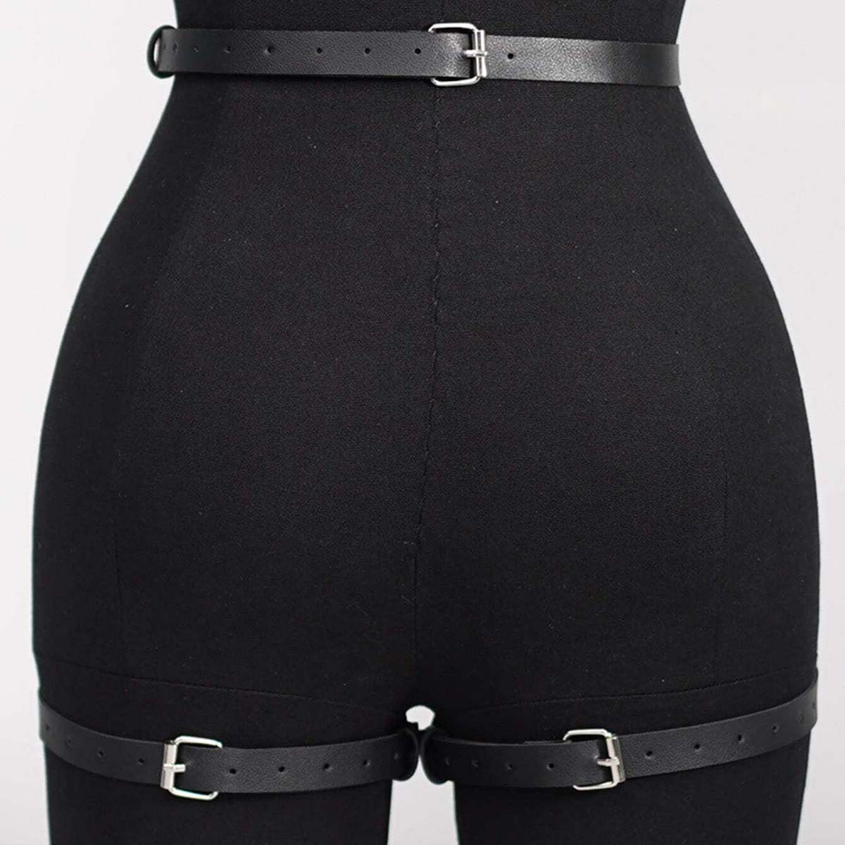 Oth Punk PU Leather Full Waist - Garter Belt Set recensie en prijs