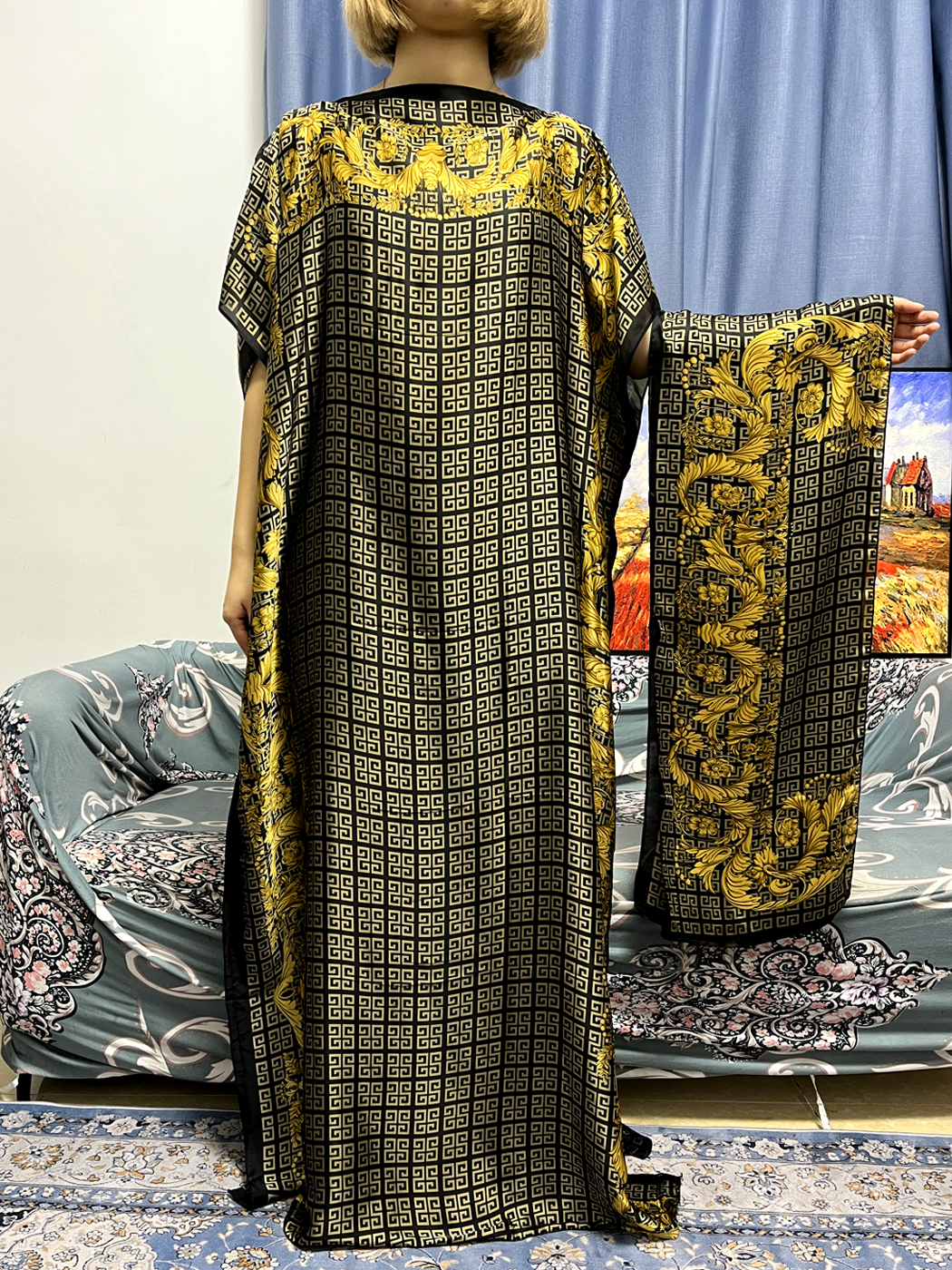 Abayas For Women Dubai Kaftan  - Robe Silk Women recensie en prijs