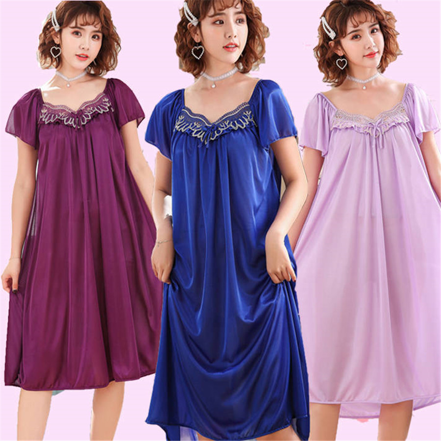 NEW Summer Ice Silk Nightgown  - Robe Silk Women recensie en prijs