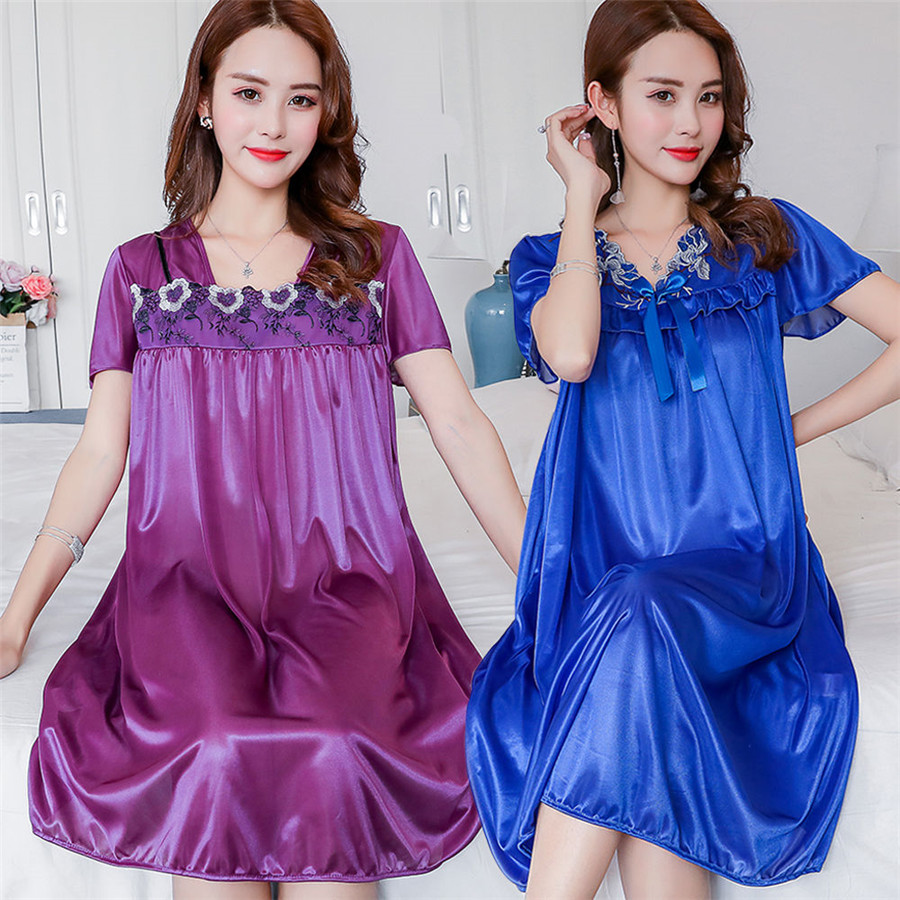 NEW Summer Ice Silk Nightgown  - Robe Silk Women recensie en prijs