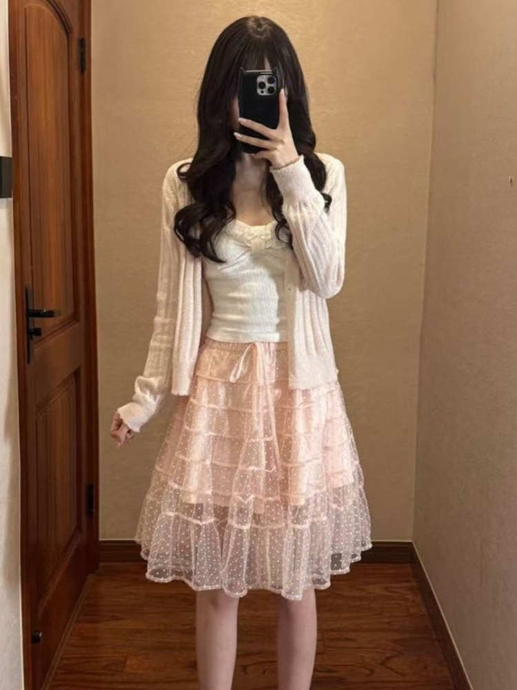 Korean Fashion Slim Fit White  - Cami Top Lace recensie en prijs