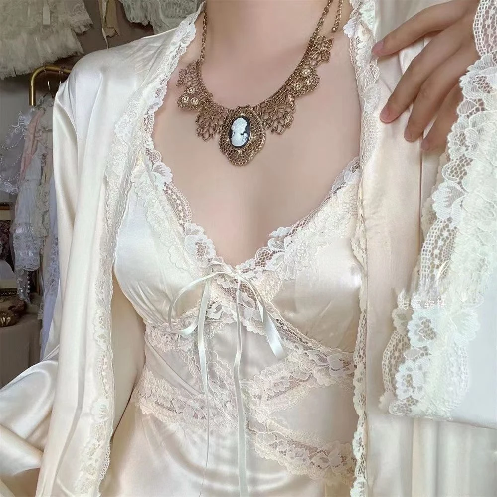 Silk Robe Gown Sets Women Gent - Robe Silk Women recensie en prijs