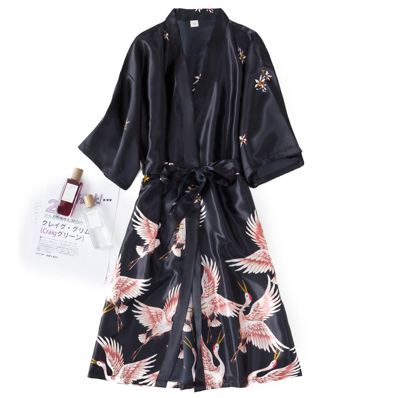 Burgundy Women 2PCS Faux Silk  - Robe Silk Women recensie en prijs